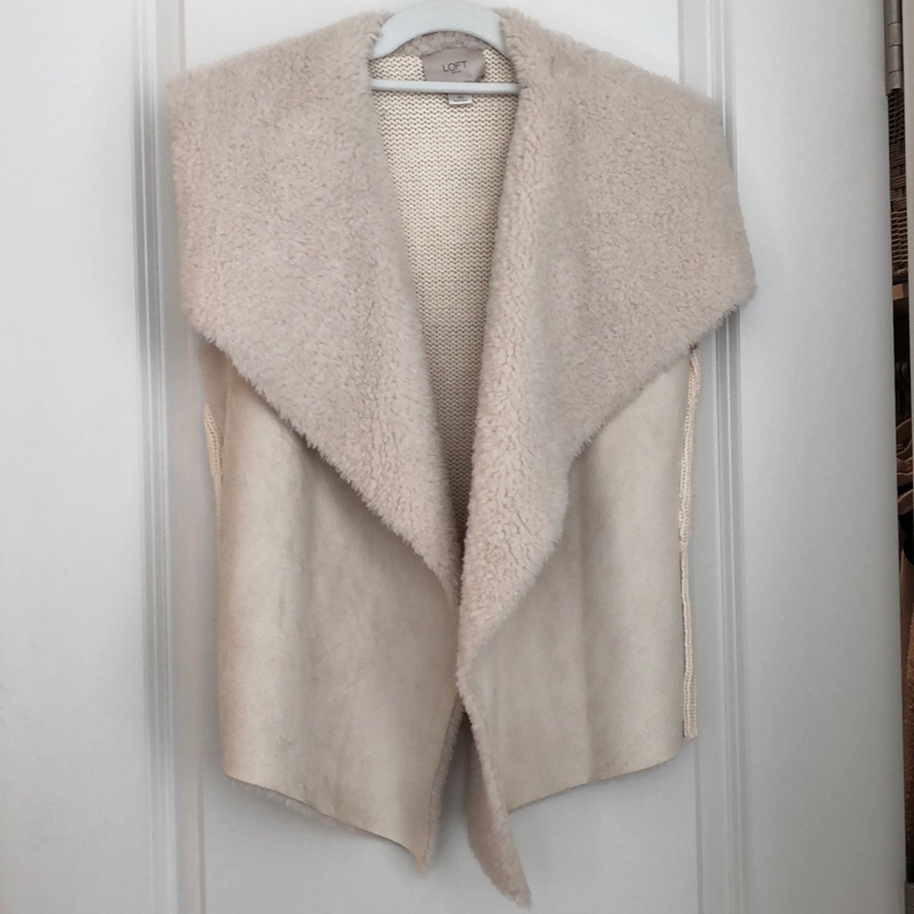 White/Tan Loft Vest